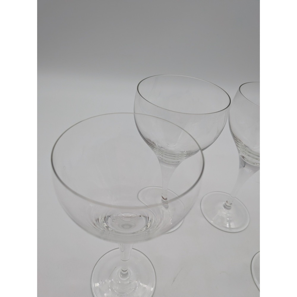 Set of 4 Vintage Rosenthal Studio Line Crystal Champagne Coupe Glasses 6" MCM - Picture 3 of 10